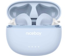 Ausinės Niceboy Niceboy Hive Pins 3 ANC Powder Mėlyna Mėlyna do 40h IPX4 Korektor Aplikacja