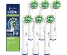 Braun Oral-B EB50-6 Cross Action Pro Dantų Šepetėlio Galvutės, 6 Vnt.