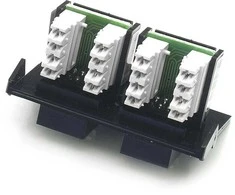 DATACOM ABB Tango Data socket UTP CAT5E 2xRJ45 WHkey baltas