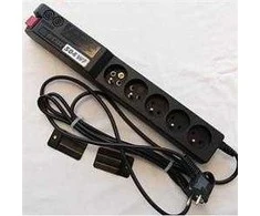 Premiumcord Acar Surge protector 504WF Rack 19" 3m, juodas
