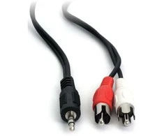 Premiumcord Kabelis Goobay Jack 3,5 mm - RCA (Cinch) x2 3m juoda (50196)