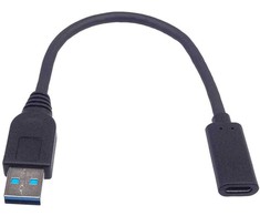 „PremiumCord“ adapteris USB 3.0 A/vienas - USB-C/vienas, USB 3.2 GEN2, 3A, 20 cm
