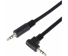Premiumcord Kabelis Jack 3.5mm - 3.5mm jungtis 90° M/M 3m
