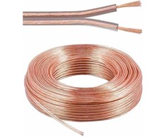 Premiumcord laidai garsiakalbiams prijungti 99,9% vario 2x0,75mm2 25m