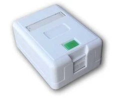 DATACOM Data socket UTP CAT5E 1xRJ45 for plaster (dustproof)