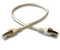 DATACOM Patch cord S/FTP CAT6A 0,5m pilkas