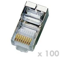 DATACOM Plug STP CAT5E 8p8c- RJ45 cable (100pcs)