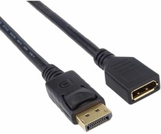 Premiumcord DisplayPort extension cable M/F 1m