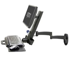 Ergotron Sienos laikiklis monitoriui iki 24 "200 serijos Combo (45 -230- 200)