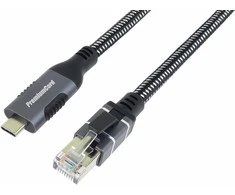 PremiumCord Ethernet kabelis USB-C -> LAN RJ45 10/100/1000 MBIT ilgis 1m