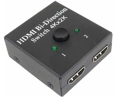 PremiumCord HDMI jungiklis 4K, FULL HD 1080p dvikryptis 2-1 arba 1-2