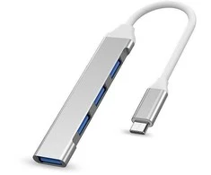 PremiumCord Hub USB-C to USB3.2 A + 3x USB2.0 A, aliuminio case