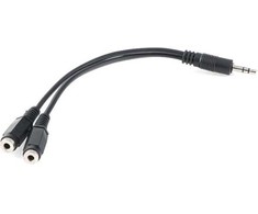 PremiumCord Cable Jack 3.5mm stereo Y M/2xF 2m