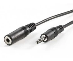 Kabelis PremiumCord Jack 3.5mm - Jack 3.5mm 2m juoda (kjackmf2)