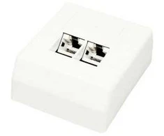 DATACOM NO 2x RJ45 (STP) Cat.6 kištukas virš spintelės
