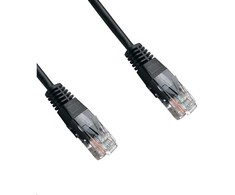 DATACOM Patch cord UTP CAT6 0,5m juodas