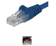 PremiumCord Patch kabelis UTP RJ45-RJ45 CAT6 7m mėlynas