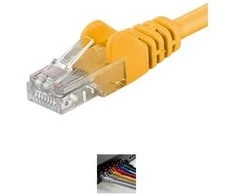 PremiumCord Patch kabelis UTP RJ45-RJ45 CAT6 7m geltonas