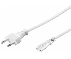 PremiumCord 230V power cable to tape recorder 5m baltas