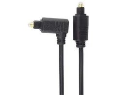 PremiumCord Cable Toslink – Toslink 90°, kabelio storis: 4,0 mm, ilgis 2 m