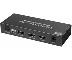 PremiumCord HDMI 2.1 skirstytuvas 1-2 jungtys, 8K@60hz, 4K@120Hz, 1080p, HDR+