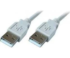 USB kabelis PremiumCord USB-A - USB-A 1 m Balta (ku2aaA1)