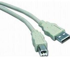 USB kabelis PremiumCord USB-A - USB-B 0,5 m Pilkas (ku2ab05)