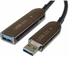 „PremiumCord“ USB 3.0 + 2.0 prailginimo optinis AOC kabelis, A/kištukas - A/lizdas, 20 m