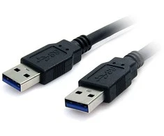 USB kabelis PremiumCord USB-A - USB-A 2 m Juodas (ku3aa2bk)