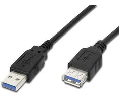 „PremiumCord“ USB 3.0 itin greitas 5 Gbps A-A prailginimo kabelis, MF, 9 kontaktų, 5 m