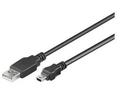 Premiumcord USB A-B mini cable, 5 pins, 1m