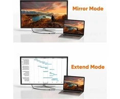 „PremiumCord“ kabelis nuo USB-C iki HDMI 2 m vaizdo raiška 8K@60Hz, 4K@144Hz Aliuminis