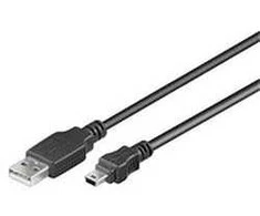 USB kabelis PremiumCord USB-A - miniUSB 5 m Juoda (ku2m5a)