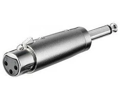 Adapteris AV Goobay Jack 6.3mm - XLR sidabrinė (JAB-857173)