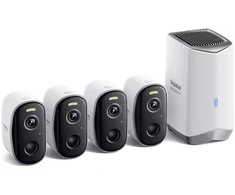 Outdoor camera Baseus Security N1 Plus 2K, set 4+1, baltas