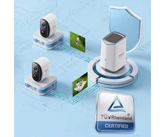 Outdoor camera Baseus Security N1 Plus 2K, set 4+1, baltas