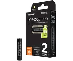 <p>1x2 Panasonic Eneloop Pro Micro 930mAh AAA Ni-MH BK-4HCDE/2BE baterijos</p>