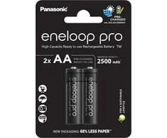 PANASONIC ENELOOP Pro įkraunamos AA / 2500mAh baterijos, 2 vnt.