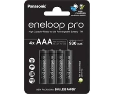 PANASONIC ENELOOP Pro įkraunamos AAA / 930mAh, 4 vnt.
