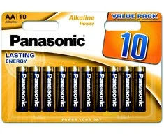 PANASONIC Alkalické baterie Alkaline Power LR6APB/10BW AA 1,5V (Blistr 10ks)