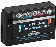 Akumuliatorius Patona Akumuliatorius Patona Platinum LP-E17 su USB-C do Canona