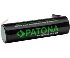 PATONA rechargeable battery 18650 Li-lon 3000mAh PREMIUM 3,7V with soldering pins