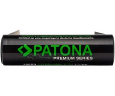 PATONA rechargeable battery 18650 Li-lon 3000mAh PREMIUM 3,7V with soldering pins