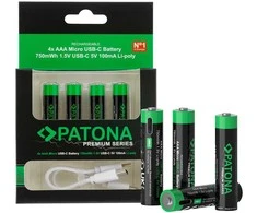 PATONA rechargeable battery AAA/LR03 Li-Pol 500mAh