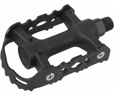 Pedals FORCE 931 Fe-plastikas ball bearings, juodas