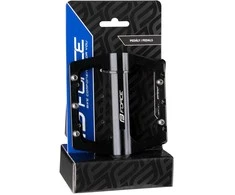 pedals FORCE STEEP aliuminio, diameter bearings, juodas