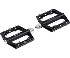 pedals FORCE STEEP aliuminio, diameter bearings, juodas