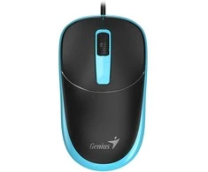 Genius DX-123 Pelė su laidu, juoda-mėlyna, 1200DPI