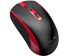 Genius ECO-8150 Bevielė pelė, juoda-raudona, 1200DPI