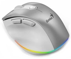 Genius Ergo 9000S Pro Bevielė pelė, sidabrinė, 2400DPI